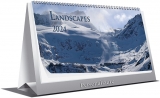 Calendar de birou Landscapes, 21 x 10 cm, 6 file, 2024